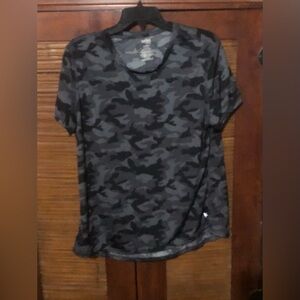 Danskin blue camo top. Fits snug.